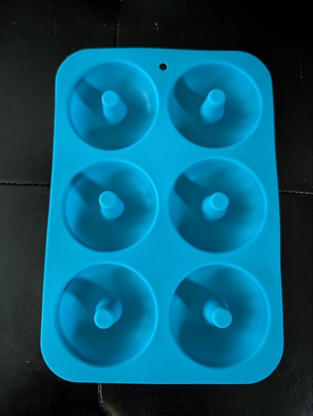 Silicone 6-Cavity Donut Mold - Bright Blue. NEW Set Of 2